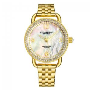 Relógio Feminino Stuhrling Pearl Symphony 3955 Quartzo 38mm, Dourado