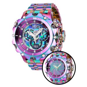 Relgio masculino Reserve Venom Swiss Ronda 5050.C calibre com mostrador Abalone - 51 mm. Ao. Iridescente 35654