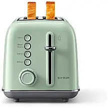 DT 620 Torradeira Elétrica de 2 Fatias com 6 Níveis de Tostagem, 110v, BUYDEEM, Verde