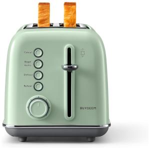 DT 620 Torradeira Elétrica de 2 Fatias com 6 Níveis de Tostagem, 110v, BUYDEEM, Verde