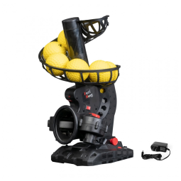 Lançador de Bolas Automático Infantil com Adaptador, 8 Bolas, Velocidade e Ângulo Ajustáveis, AC Furlihong, Preto