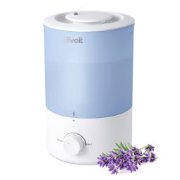 Umidificador Ultrassônico de Névoa Fria 25H de Ação, 3 Litros, Cobertura 27m2, 110V, LEVOIT, Branco