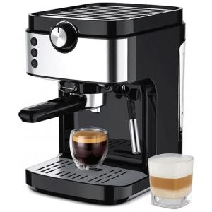 Máquina de Café Expresso com Espumador de Leite, 110V, ADIOLI, Preta