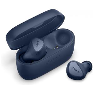 Fones de Ouvido Bluetooth com Cancelamento de Ruído e Compatível com Apple e Android, Jabra Elite 4, Azul Marinho