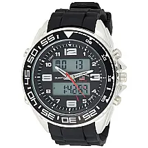 Relógio An Eporte Homem Maclino Qartz, U.S. POLO ASSN. US9043, Preto