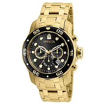 Relógio Masculino Pro Diver SCUBA, Invicta 80064, Dourado e Preto