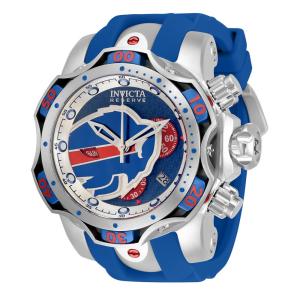 Relgio masculino calibre NFL Buffalo Bills Swiss Ronda Z60 - 52,5 mm. Ao. Azul. Vermelho 33064
