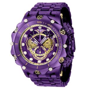 Relgio masculino Reserve Venom Swiss Ronda 5040.F calibre com mostrador em madreprola - 51 mm. Ouro. Roxo 39264