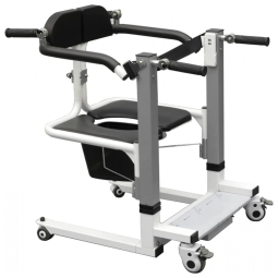 BND Cadeira de Banho Móvel com Elevador de Transferência Elétrica e Assento Dividido, até 174 kg, Cinza