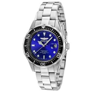 Relógio Masculino de Quartzo Pro Diver, Invicta 10664, Prata, Preto e Azul