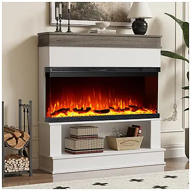 Lareira Elétrica Maxhonor 107x108cm 1500W