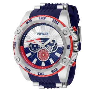 Relgio masculino NFL New England Patriots - 52 mm. Ao. Azul 41964