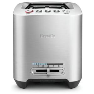 Torradeira Elétrica com 2 Fatias 900W, Aço Inoxidável, 110v, BREVILLE BTA820XL, Prateado