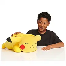 Pelúcia Pokémon Pikachu Jazwares Amarelo Dormindo 46 cm