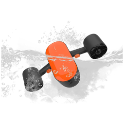 Scooter Subaquática Propulsor de Mergulho Portátil com Trava para Crianças e 2 Velocidades para Crianças e Adultos, G Geneinno S2, Laranja