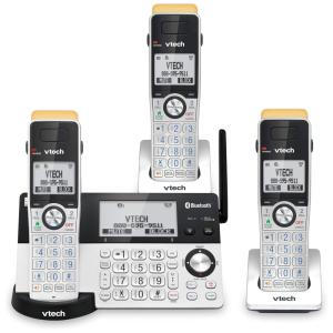 Telefone sem Fio, com Bluetooth e secretária eletrônica, 3 unidades, prata, VTECH IS8151 3, Prateado