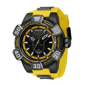 Relógio Masculino DC Comics Batman, Invicta 41074, Amarelo e Cinza
