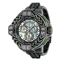 Relgio masculino Jason Taylor Swiss Ronda 8040.N calibre com mostrador em madreprola - 59,6 mm. Titnio. Menta 38074