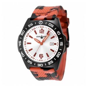 Relógio Masculino Chase Durer 45mm, Estampa Camuflada em Laranja CDW0174