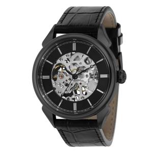 Relgio mecnico vintage masculino - 42 mm. Preto ZG-38174