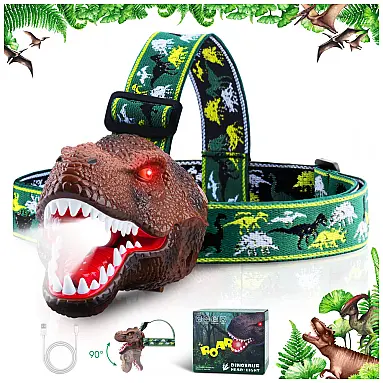 Lanterna Infantil Recarregável de Dinossauro
