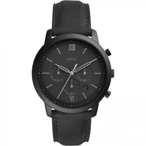Relógio Masculino Origial com Cronógrafo de Quartzo e Aço Inoxidável, FOSSIL FS5707, Preto