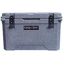 Cooler Caixa Térmica Portátil 40 Litros com Porta Copos, Granito, CAMP ZERO CZ40L DBG, Preto