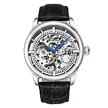 Relógio Stuhrling M18274 - Resistente à Água 5 ATM - Pulseira em Couro Genuíno de Jacaré - Automático