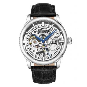 Relógio Stuhrling M18274 - Resistente à Água 5 ATM - Pulseira em Couro Genuíno de Jacaré - Automático
