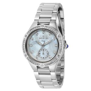 Relgio feminino anjo com mostrador em madreprola - 35 mm. Ao 40374