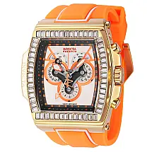Relgio masculino reserva S1 Rally Diablo Swiss Ronda 5040.F calibre - 51,3 mm. Branco. Laranja 43374