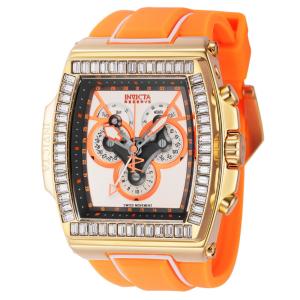 Relgio masculino reserva S1 Rally Diablo Swiss Ronda 5040.F calibre - 51,3 mm. Branco. Laranja 43374