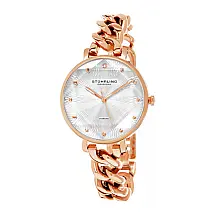 Relógio Feminino Stuhrling Vogue 3937 Quartzo 38mm, Ouro Rosa