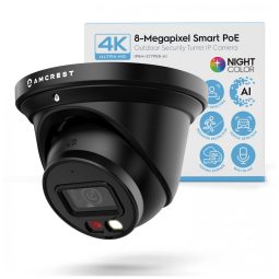 Câmera de Segurança Amcrest 4K com Microfone Embutido e Detecção de Pessoas