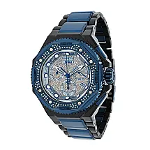 Relógio Masculino Reserve SHAQ 1,51quilates com Diamante, Invicta 37474, Azul Escuro