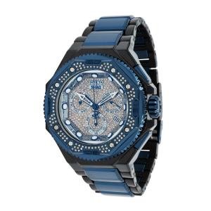 Relógio Masculino Reserve SHAQ 1,51quilates com Diamante, Invicta 37474, Azul Escuro