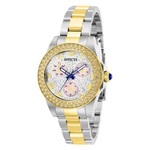 Relógio Feminino Angel com Mostrador Madrepérola, Invicta ZG28474, Prata e Dourado