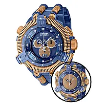 Relgio masculino King Python Shutter Swiss Ronda 5050.C Calibre - 50mm. Azul escuro. Cqui 40574