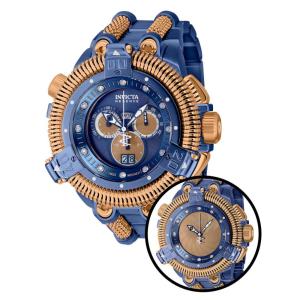 Relgio masculino King Python Shutter Swiss Ronda 5050.C Calibre - 50mm. Azul escuro. Cqui 40574