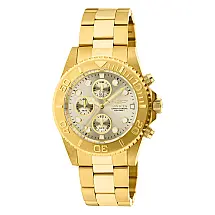 Relgio Masculino Invicta Pro - 43,5 mm de dimetro, cor Ouro 1774.