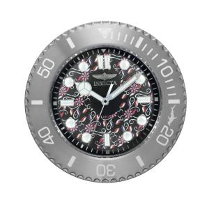 Relógio de Parede Pro Diver em Aço Inoxidável, Invicta 1447774, Preto