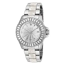 Relgio feminino anjo - 38 mm. Ao. Branco 18874