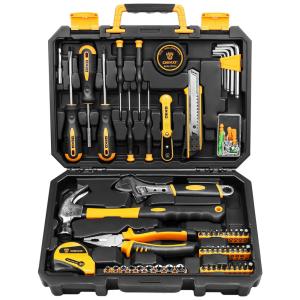 Kit de Ferramentas com Maleta de zenamento, 100 Peças, DEKOPRO, Amarelo