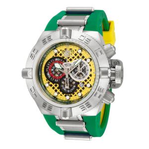 Relógio Masculino Subaqua Noma IV, Invicta 10974, Verde e Amarelo
