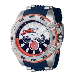 Relgio masculino NFL Denver Broncos 52 mm. Ao. Azul 41974