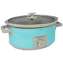 Panela Elétrica 6.6 L com Tampa de Vidro Temperada 320W 110V, BLACKDECKER SC2007D, Azul turquesa
