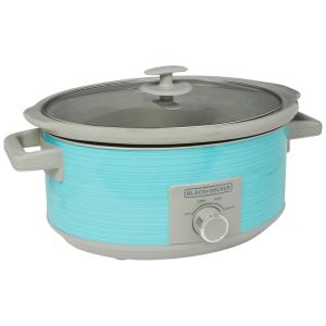 Panela Elétrica 6.6 L com Tampa de Vidro Temperada 320W 110V, BLACKDECKER SC2007D, Azul turquesa