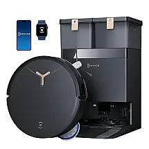 Robô Aspirador e Mop ECOVACS DEEBOT T50 MAX PRO Omni Preto 18.500Pa Auto Lift 18mm ZeroTangle 2.0
