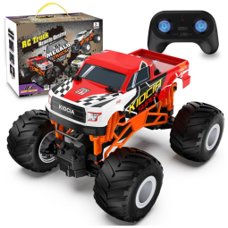 Caminhão Monstro RC 1:16 Escala 2.4GHz Todoterreno para Crianças - Presente de Natal ou Aniversário,Kidcia