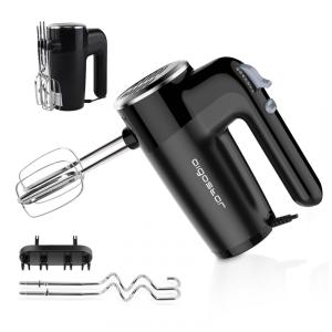 Aigostar Batedeira de Mão com 6 Velocidades e Acessórios de Aço Inox, 250W, 110V, Preta